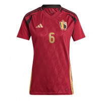 Camisa de Futebol Bélgica Axel Witsel #6 Equipamento Principal Mulheres Europeu 2024 Manga Curta